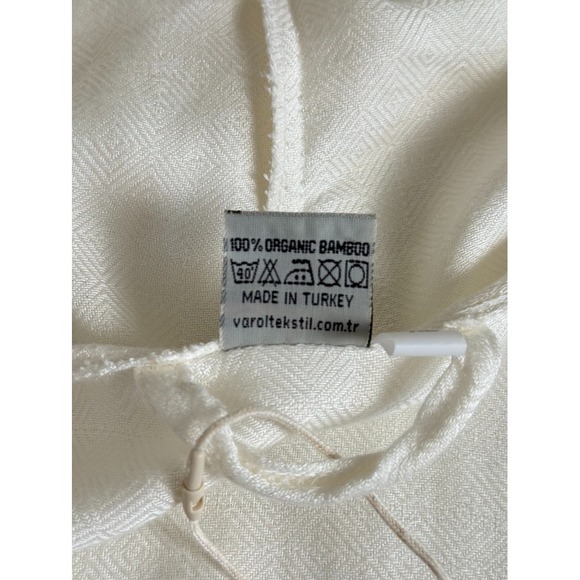 VAROL Women's Organic Bamboo Robe Beach Cover Up XL Resort Vacation Boho Chic - Picture 7 of 10